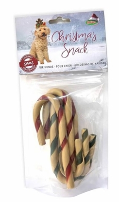 Picture of Bubimex Christmas braided dog treats with chicken
